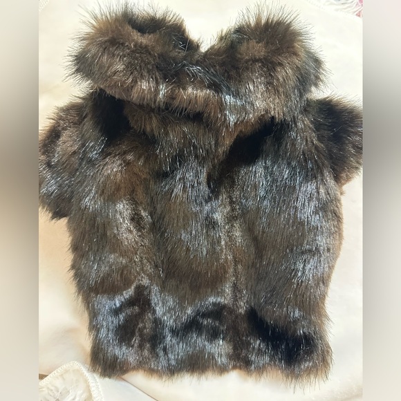 Mafia Princess Faux Fur Dog Coat with Crystal Buttons- Size Small 🐾 - Picture 2 of 4